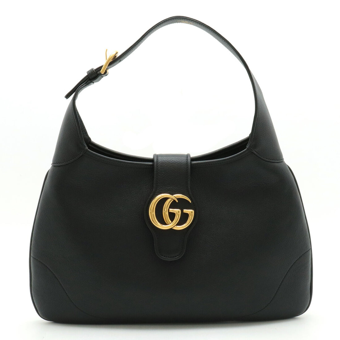 Gucci Aphrodite Medium Leather Shoulder Bag Black