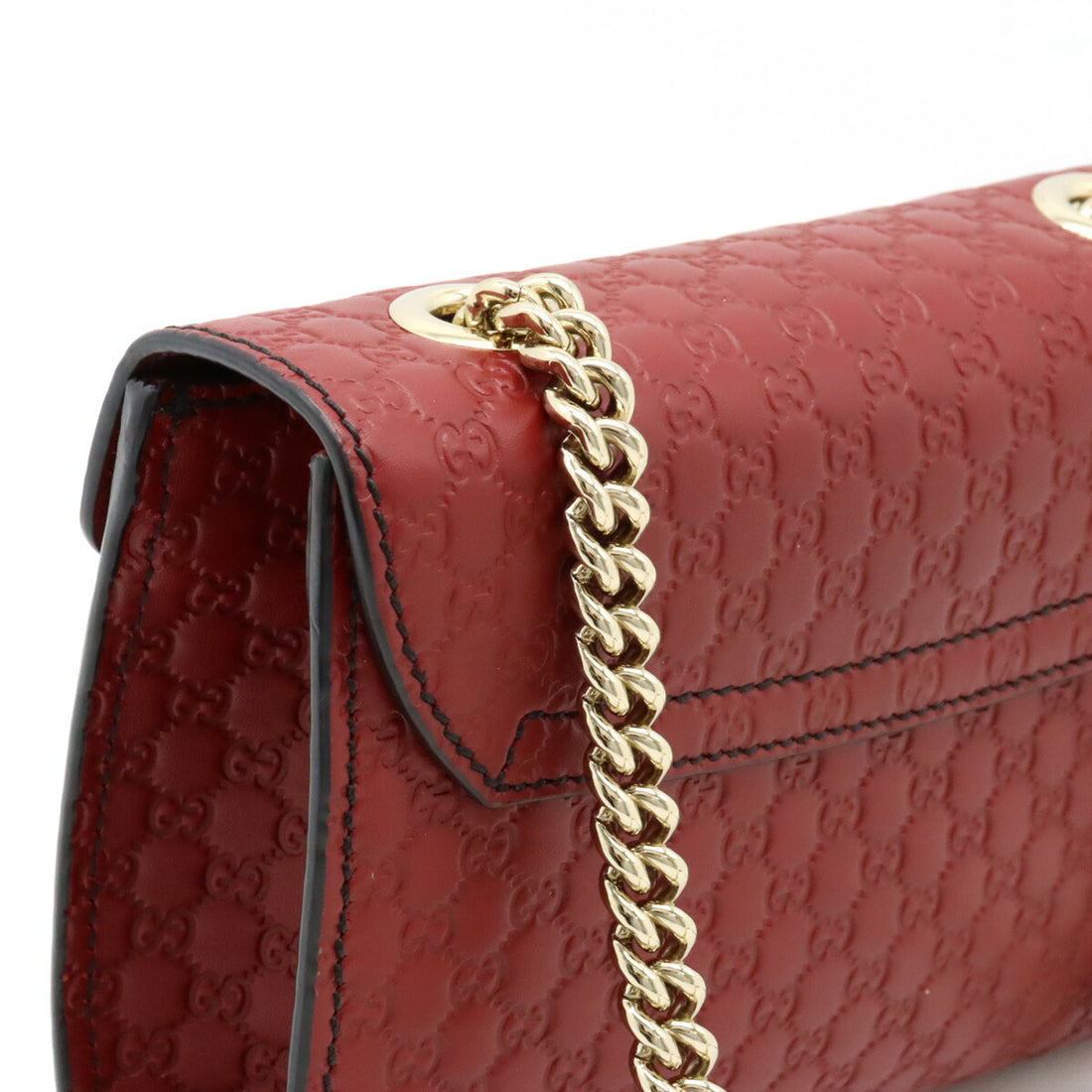 Gucci Microguccissima Leather Chain Shoulder Bag