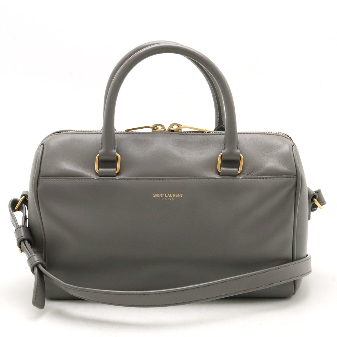 Yves Saint Laurent Leather Baby Duffle Handbag 2WAY 330958