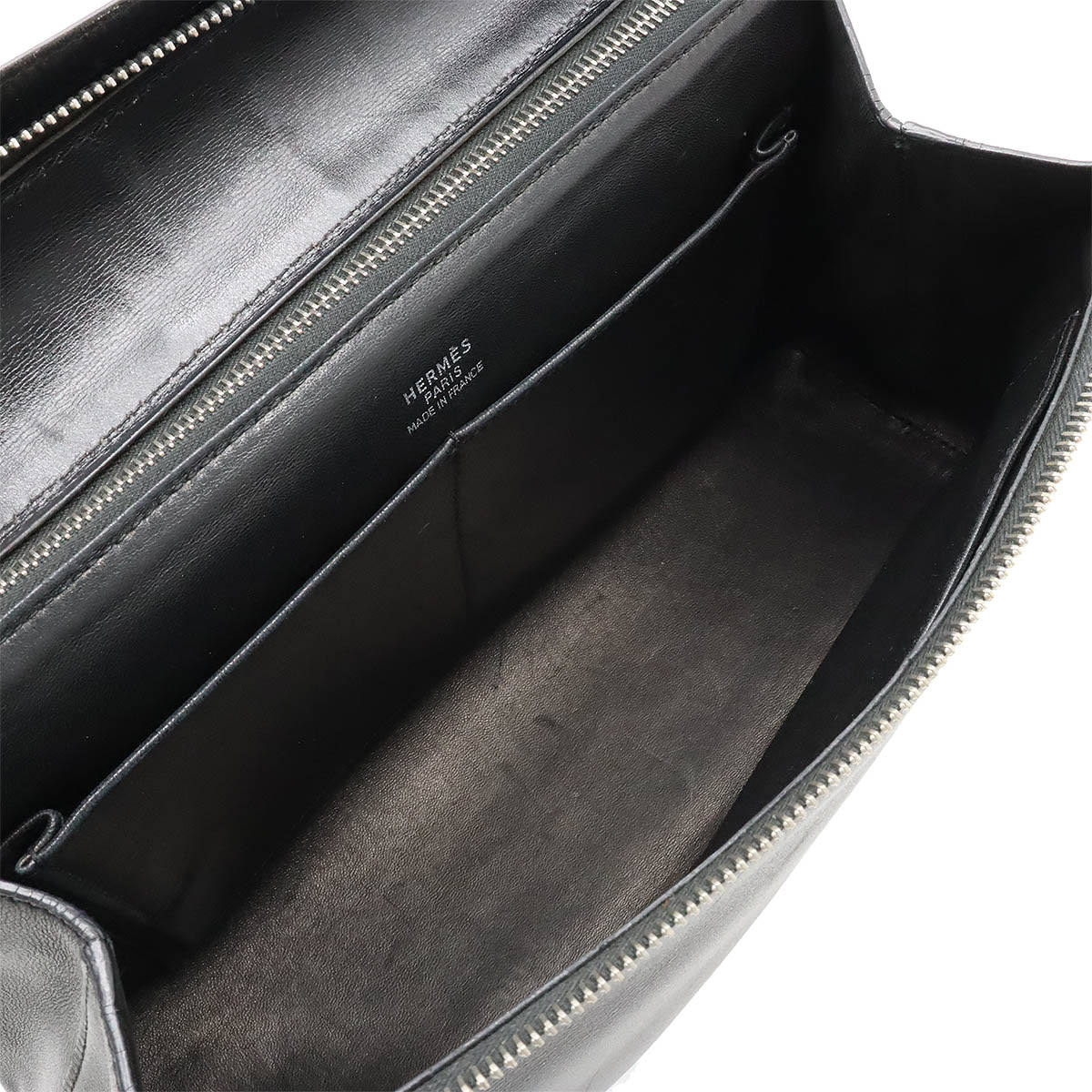 Hermes Yobag Shoulder Bag Black Silver Hardware