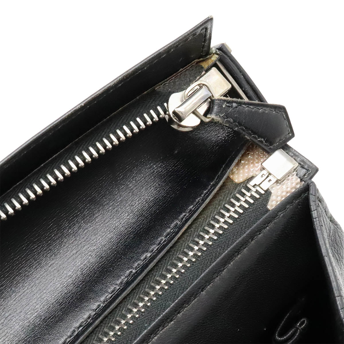 Hermes Yobag Shoulder Bag Black Silver Hardware