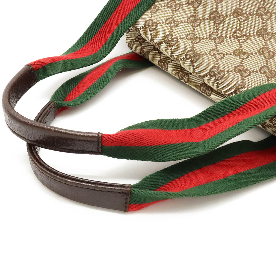 Gucci GG Canvas Leather Handbag Mini Boston Bag 235135