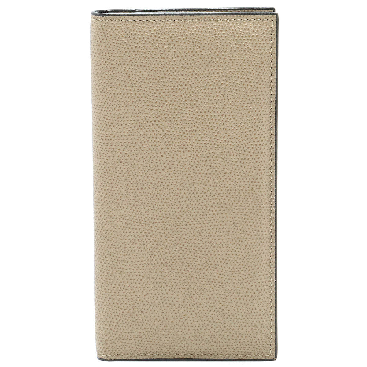 Valextra Leather Vertical 12-Card Bifold Long Wallet in Great Condition