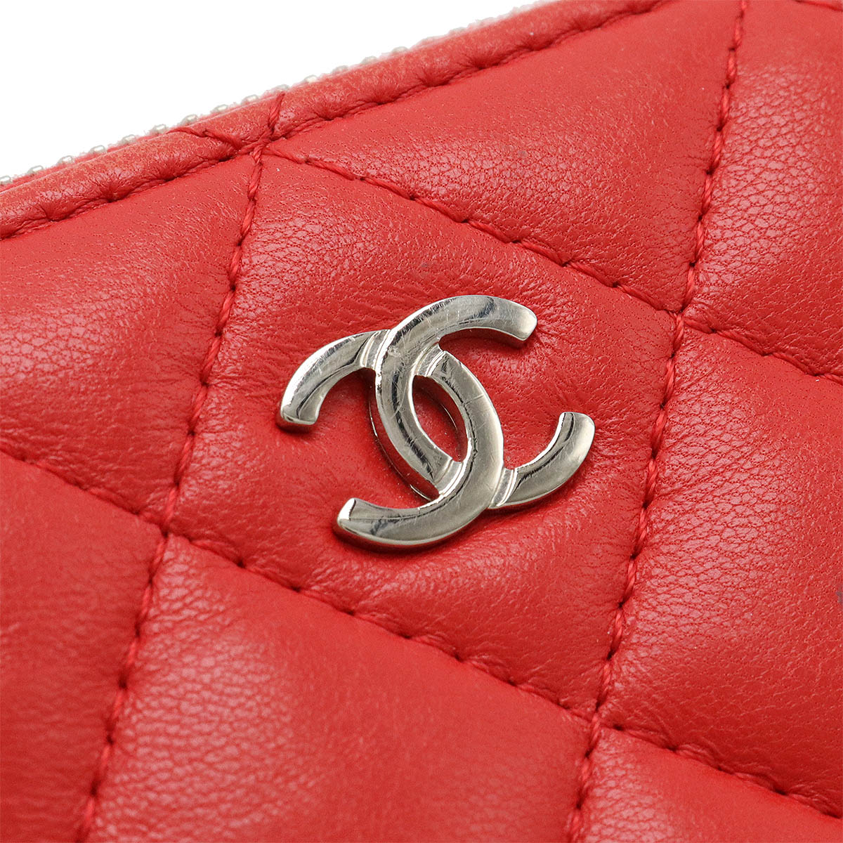 Chanel Lambskin Matelasse Mini Pouch Coin Case A82365 in Very Good Condition