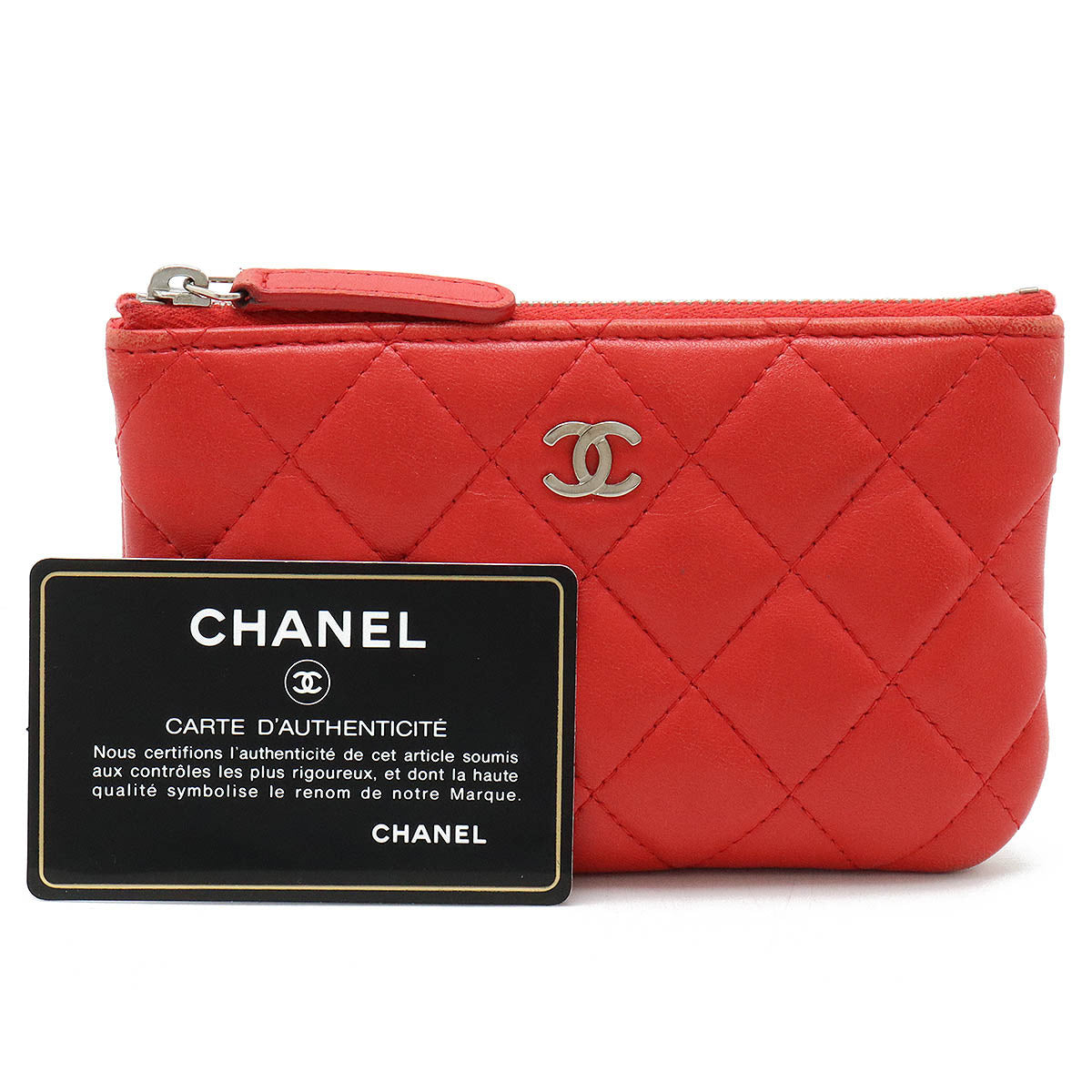 Chanel Lambskin Matelasse Mini Pouch