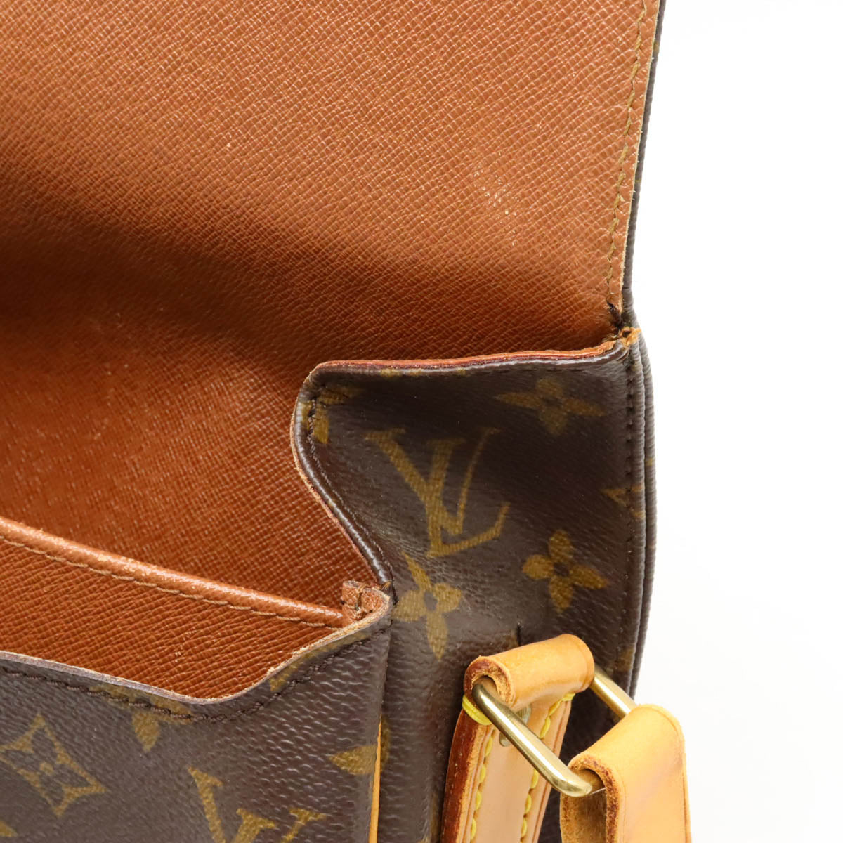 Louis Vuitton Monogram Cartouchiere 22 Shoulder Bag M51253