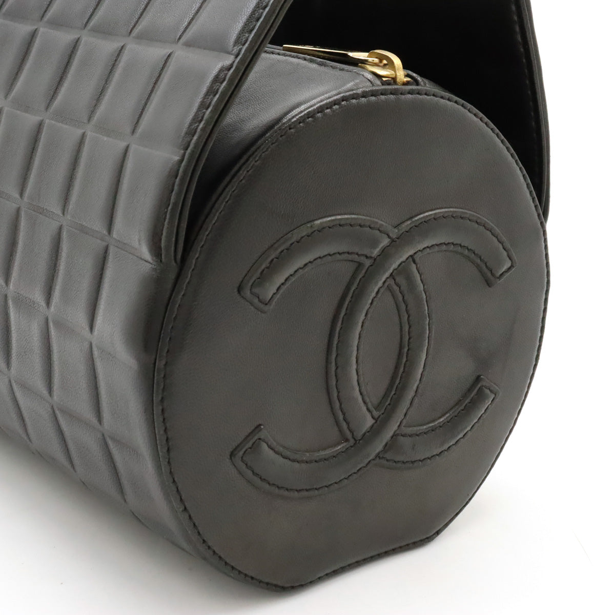 Chanel Leather Chocobar Handbag Black