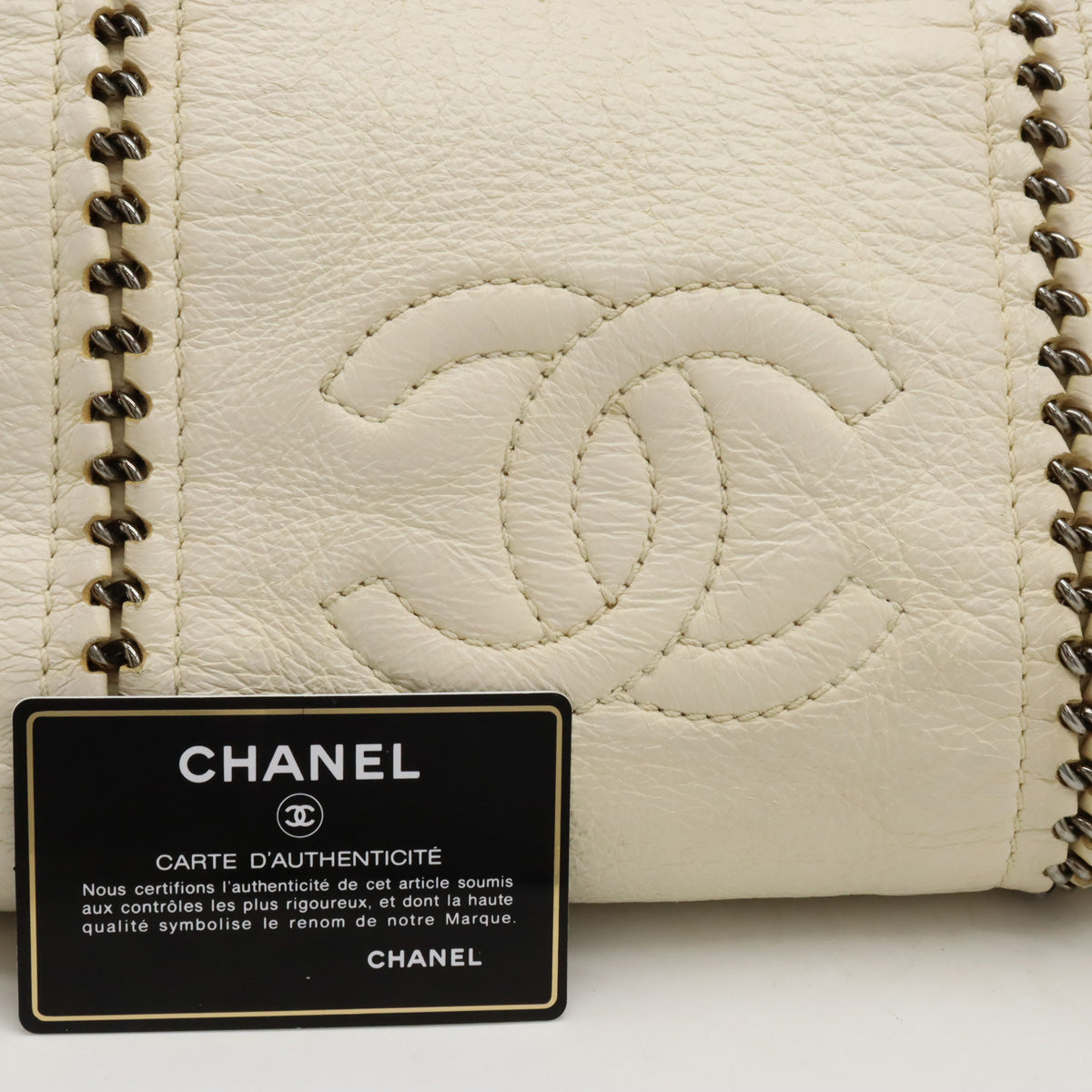 Chanel Luxury Line Leather Tote Bag