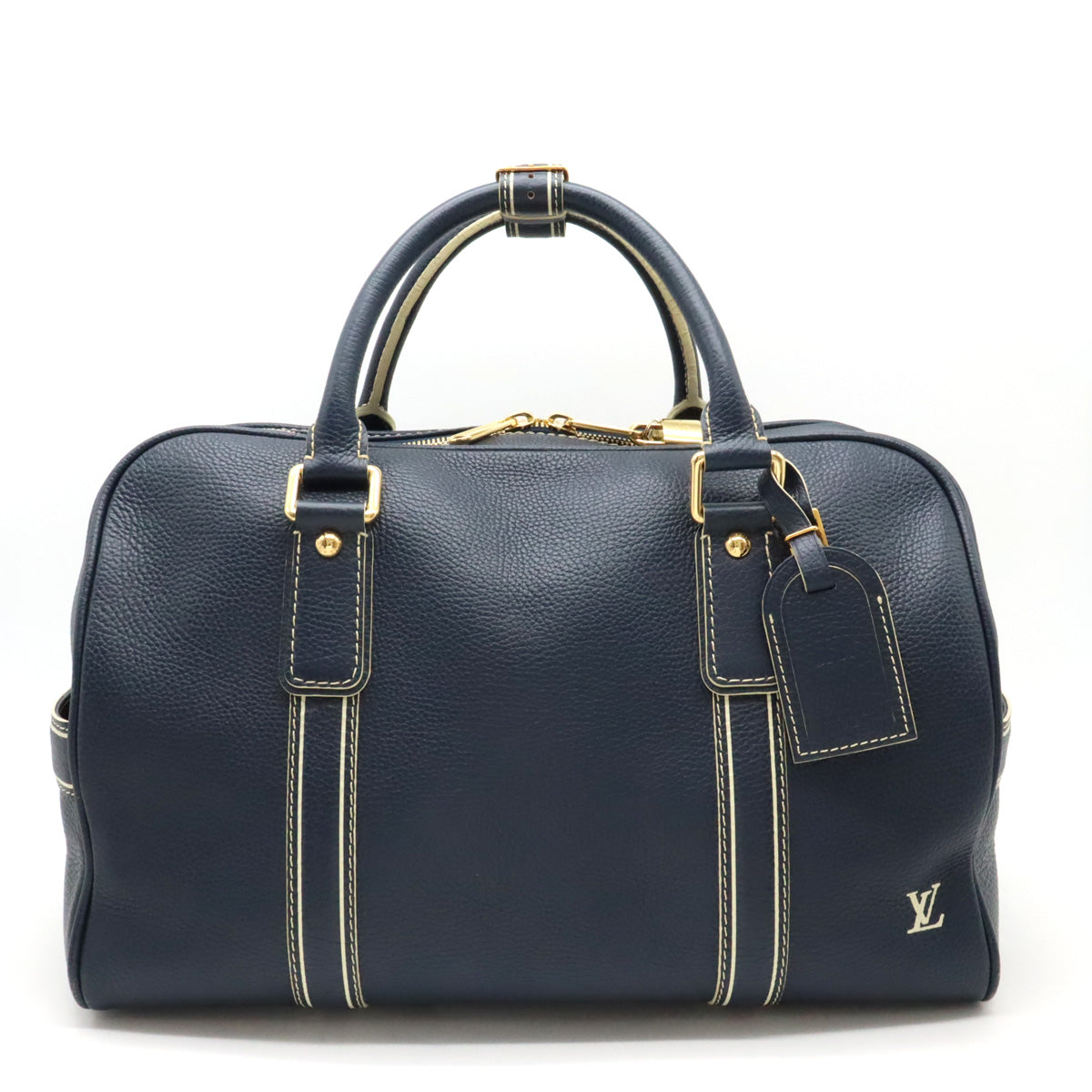 Louis Vuitton Tobacco Leather Carryall Boston Bag M95139