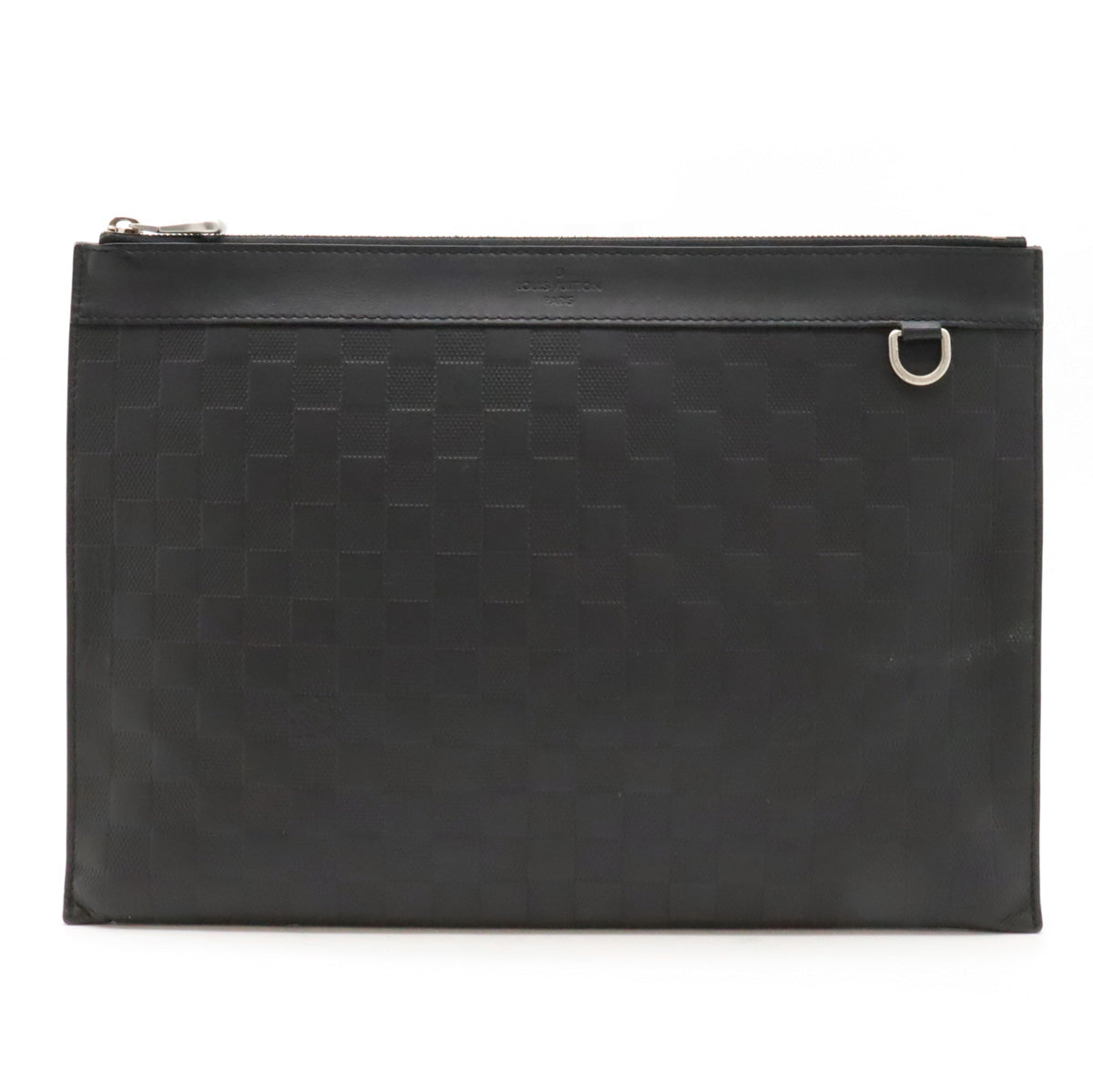 Louis Vuitton Damier Infini Leather Pochette Discovery Clutch Bag N60112 in Very Good Condition