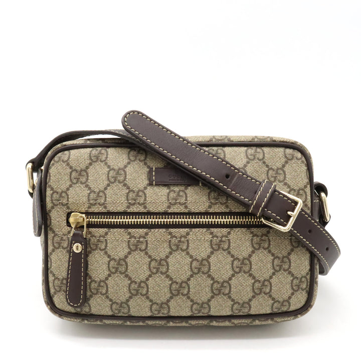 Gucci GG Supreme Shoulder Bag PVC Leather