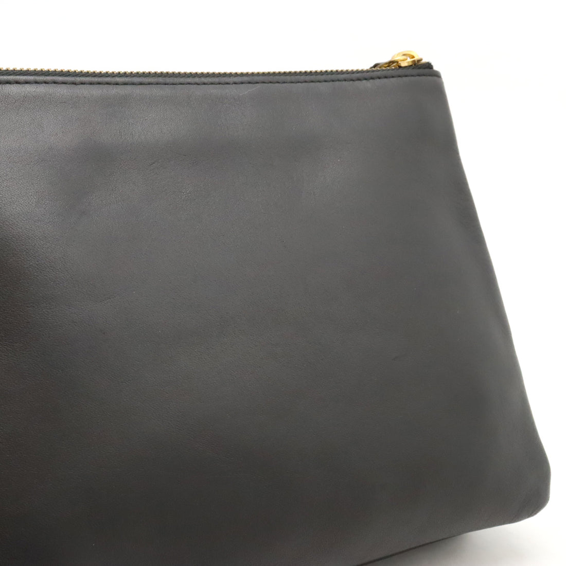 Celine Trio Large Lambskin Shoulder Bag Black