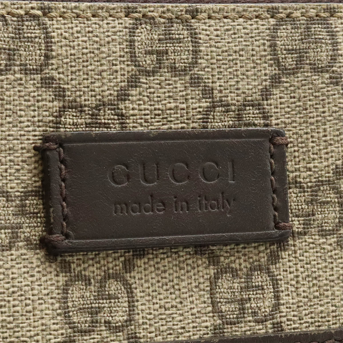 Gucci GG Supreme Shoulder Bag PVC Leather