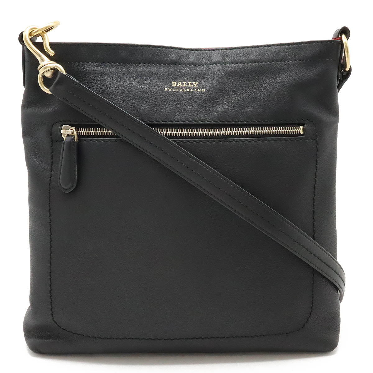 Bally Leather Shoulder Bag Black