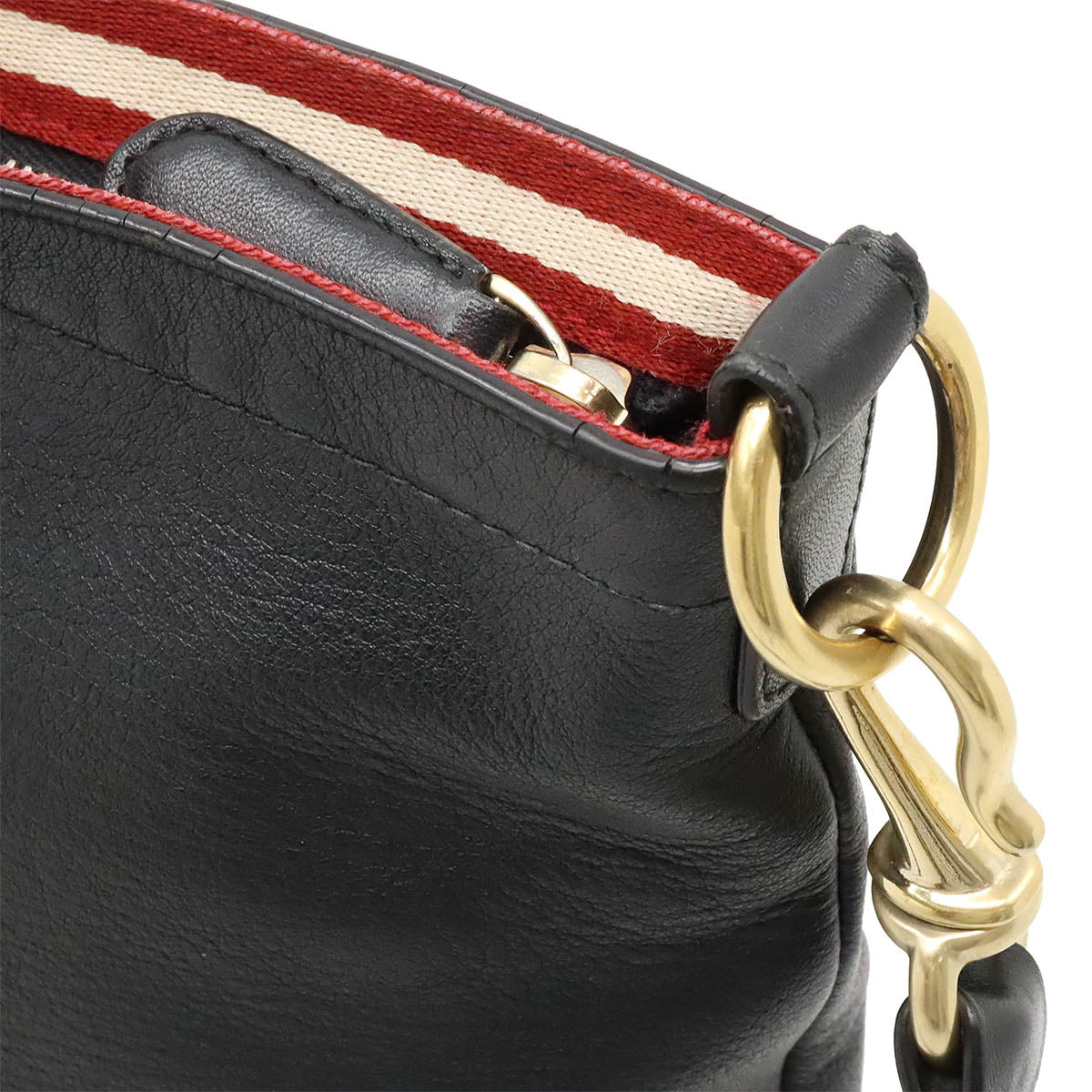 Bally Leather Shoulder Bag Black