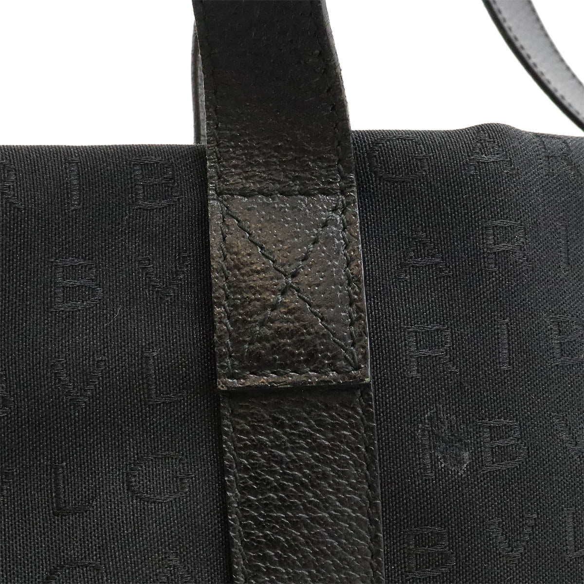 Bvlgari Logo Mania Canvas Leather Tote Bag