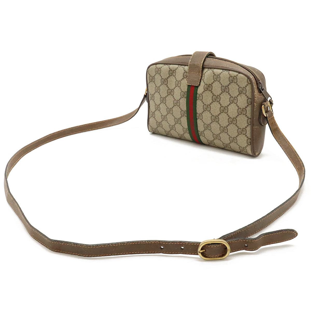 Gucci GG Plus Shoulder Bag Beige Brown