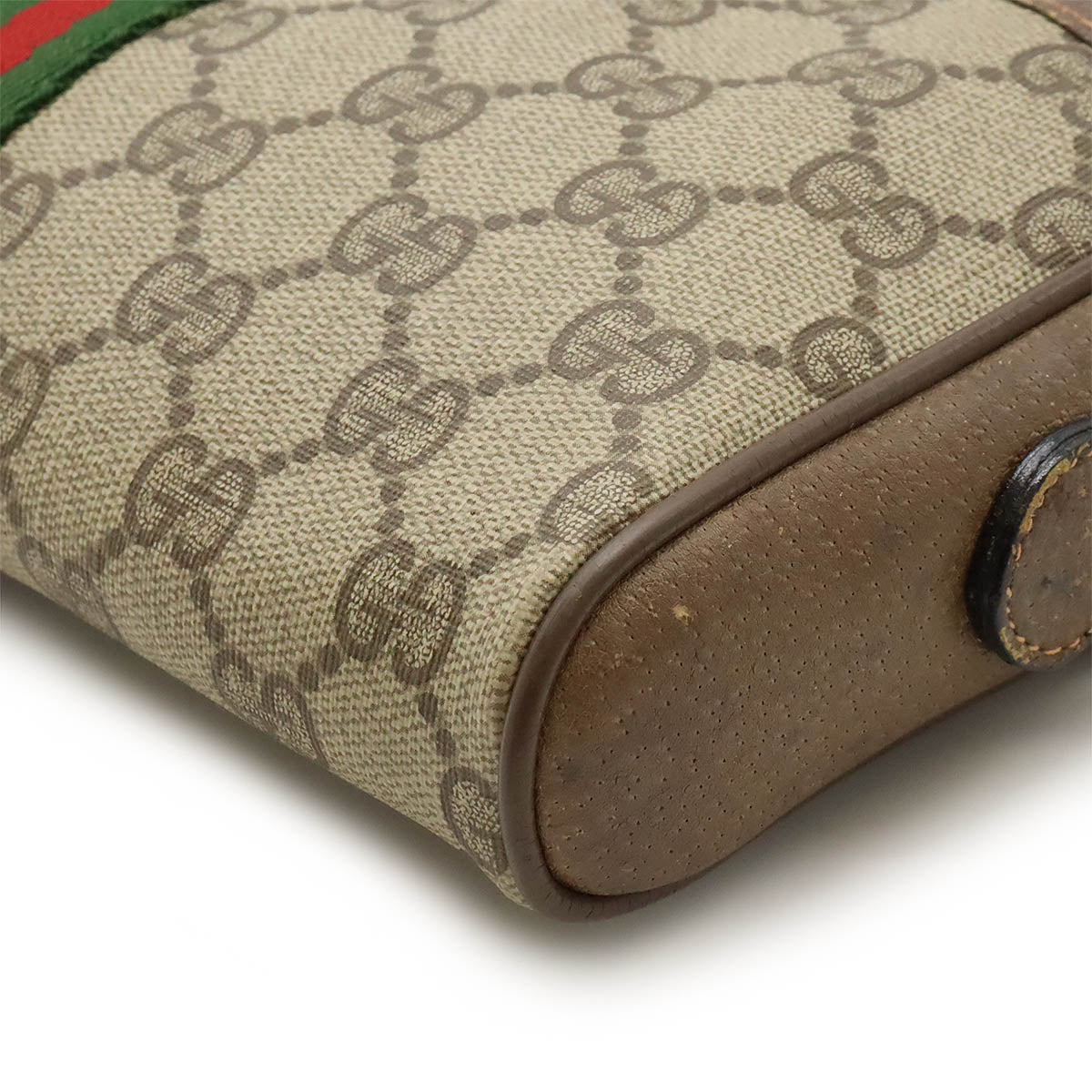 Gucci GG Plus Shoulder Bag Beige Brown