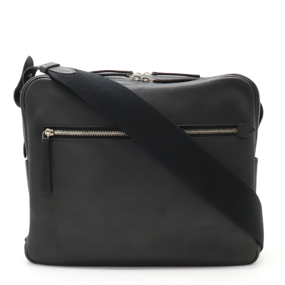 Hermes Evergrain Sac Ebdo Reporter Messenger Bag Black