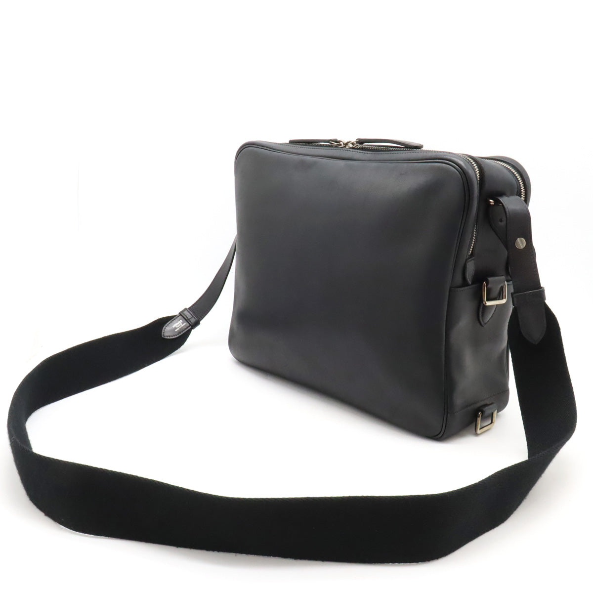 Hermes Evergrain Sac Ebdo Reporter Messenger Bag Black