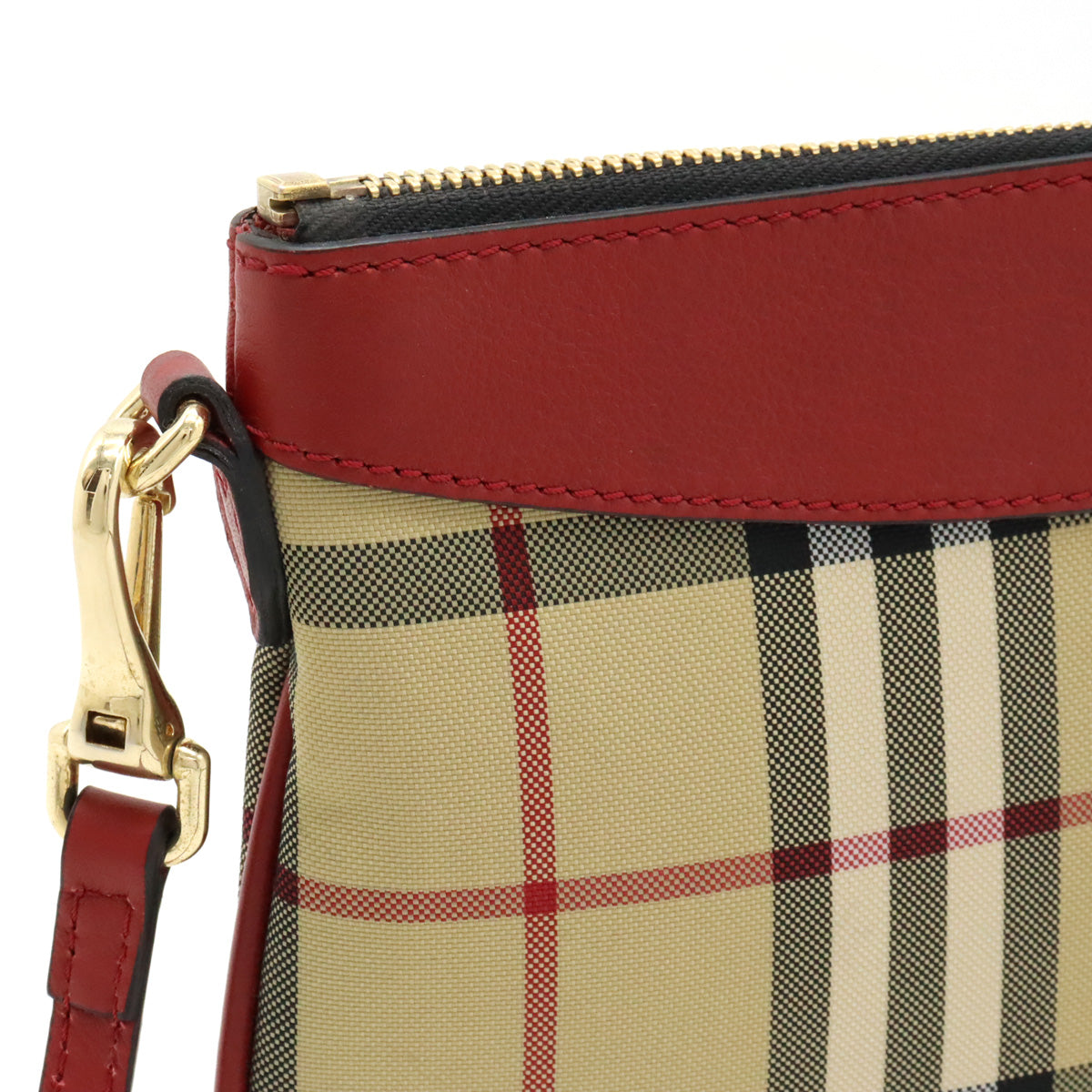 Burberry Nova Check Nylon Canvas/Leather 2WAY Shoulder Bag Clutch in Great Condition