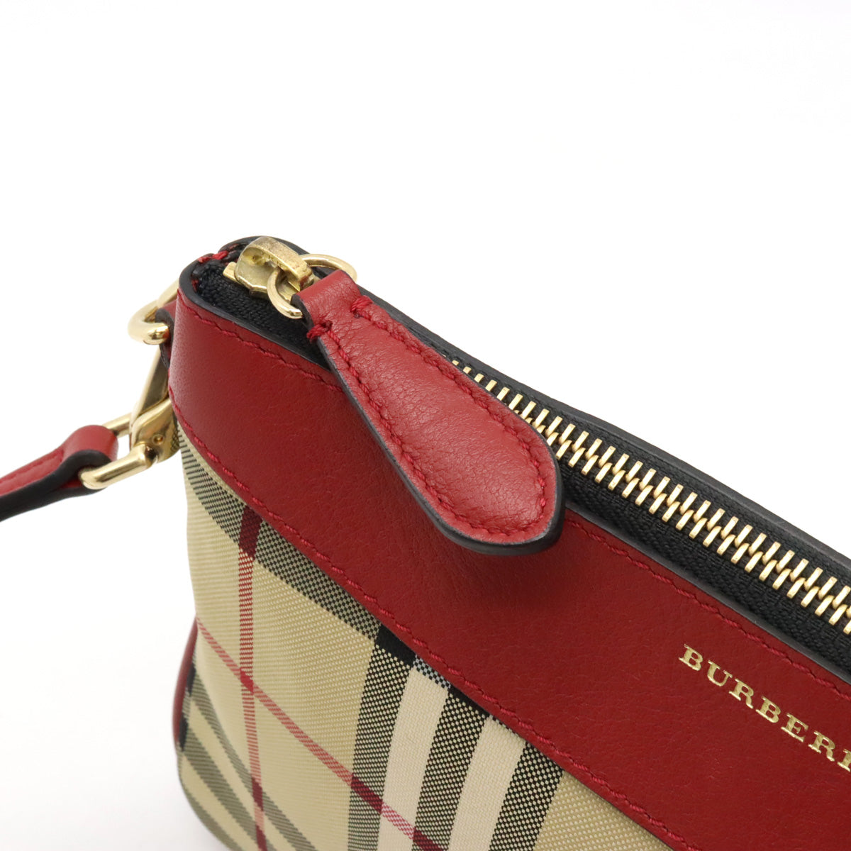 Burberry Nova Check Nylon Canvas/Leather 2WAY Shoulder Bag Clutch in Great Condition