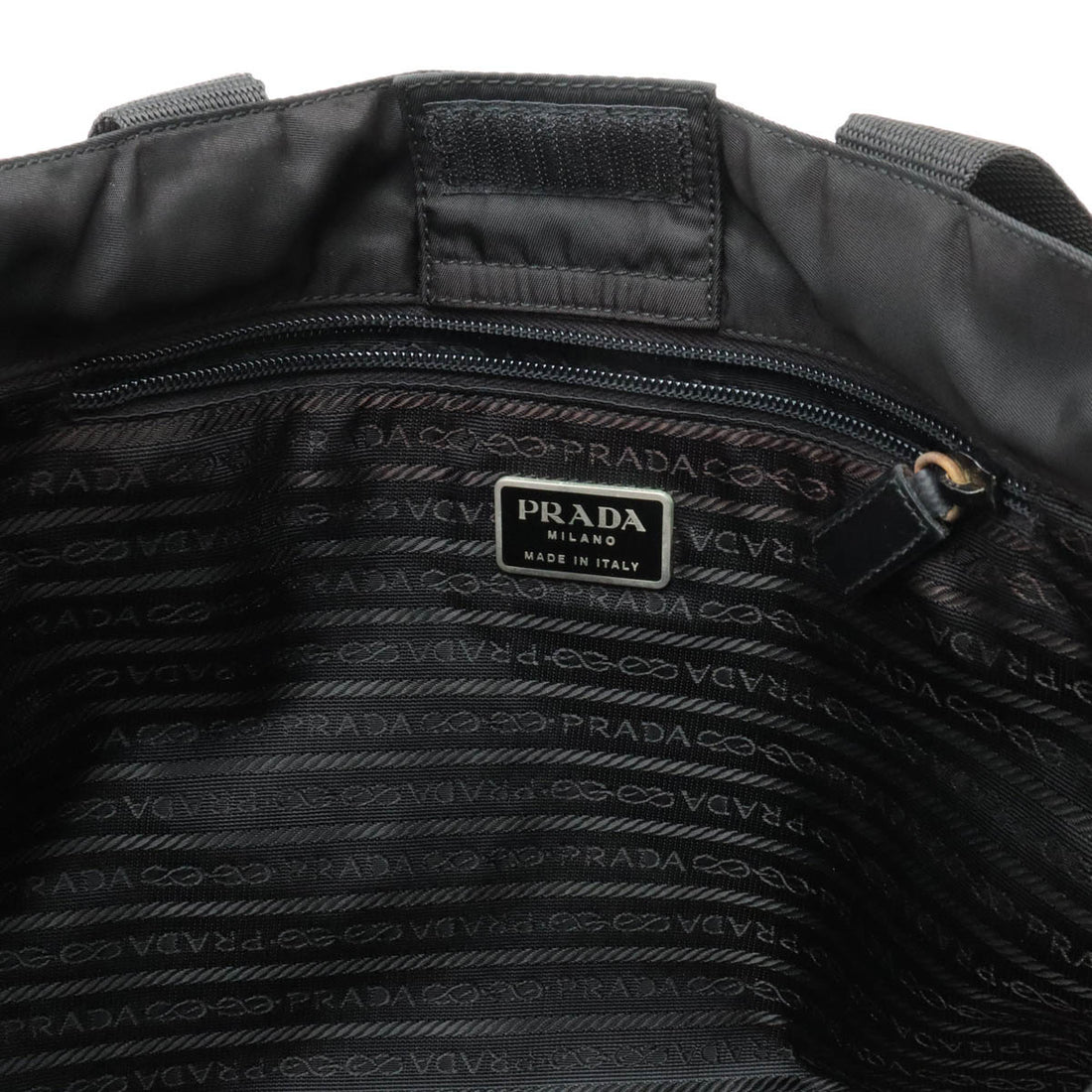 Prada Nylon/Leather Tote Bag