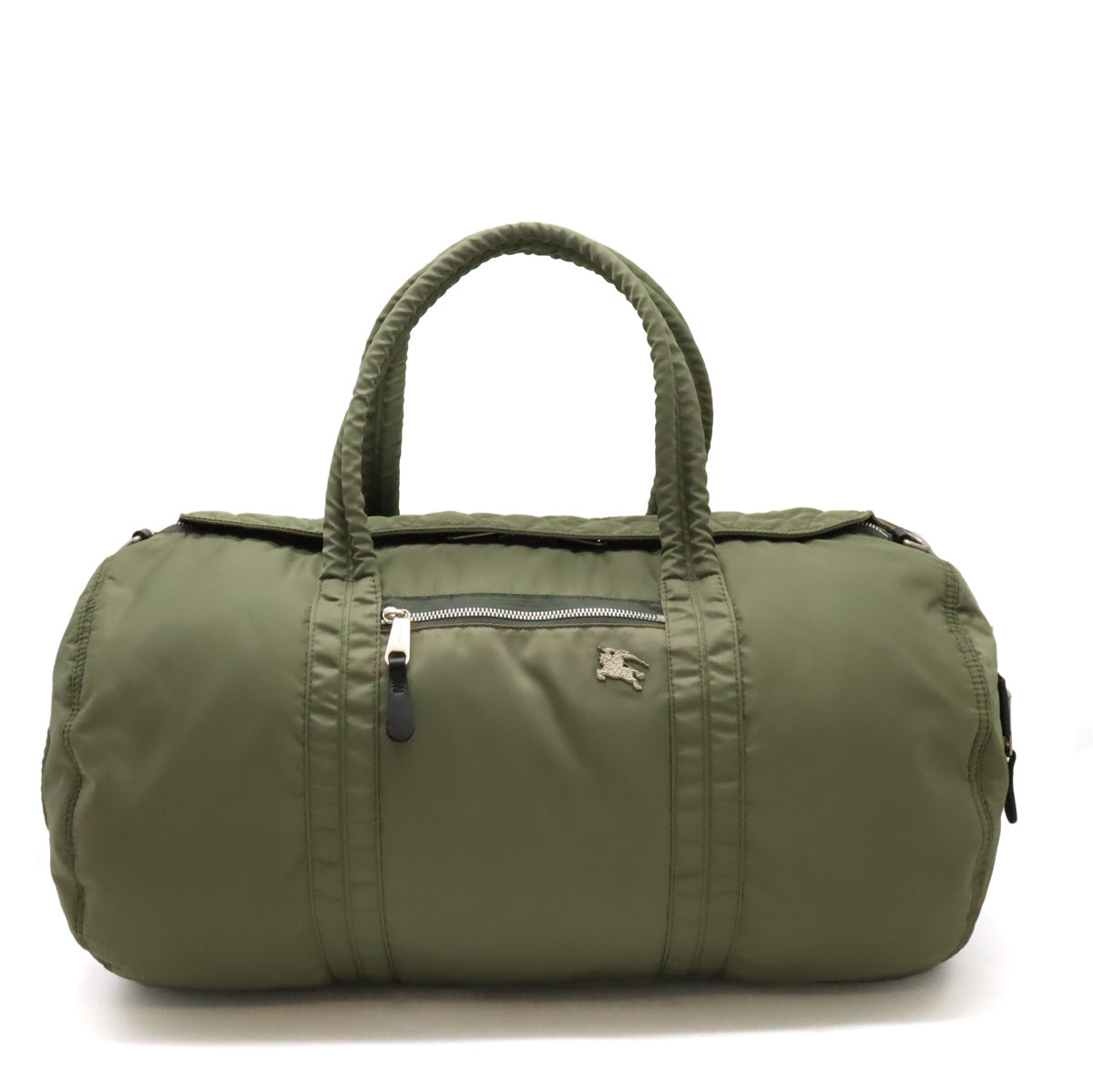 Burberry Nylon/Leather Boston Travel Bag in Very Good Condition