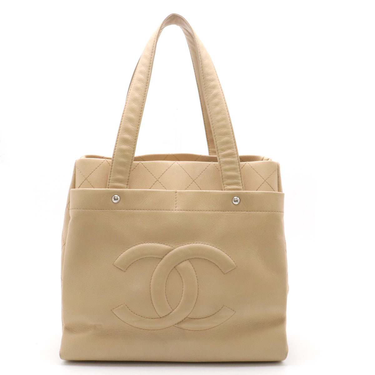 Chanel Caviar Skin Coco Mark Tote Bag in Very Good Condition