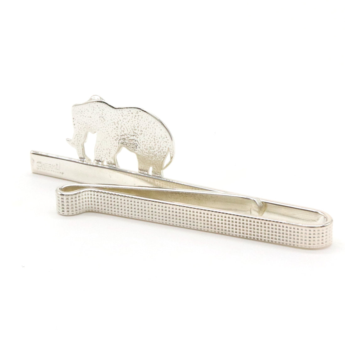 Hermes SV925 Silver Elephant Tie Pin