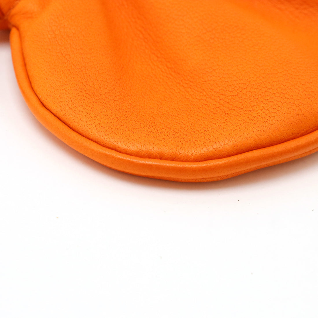 Hermes Leather Mini Drawstring Pouch