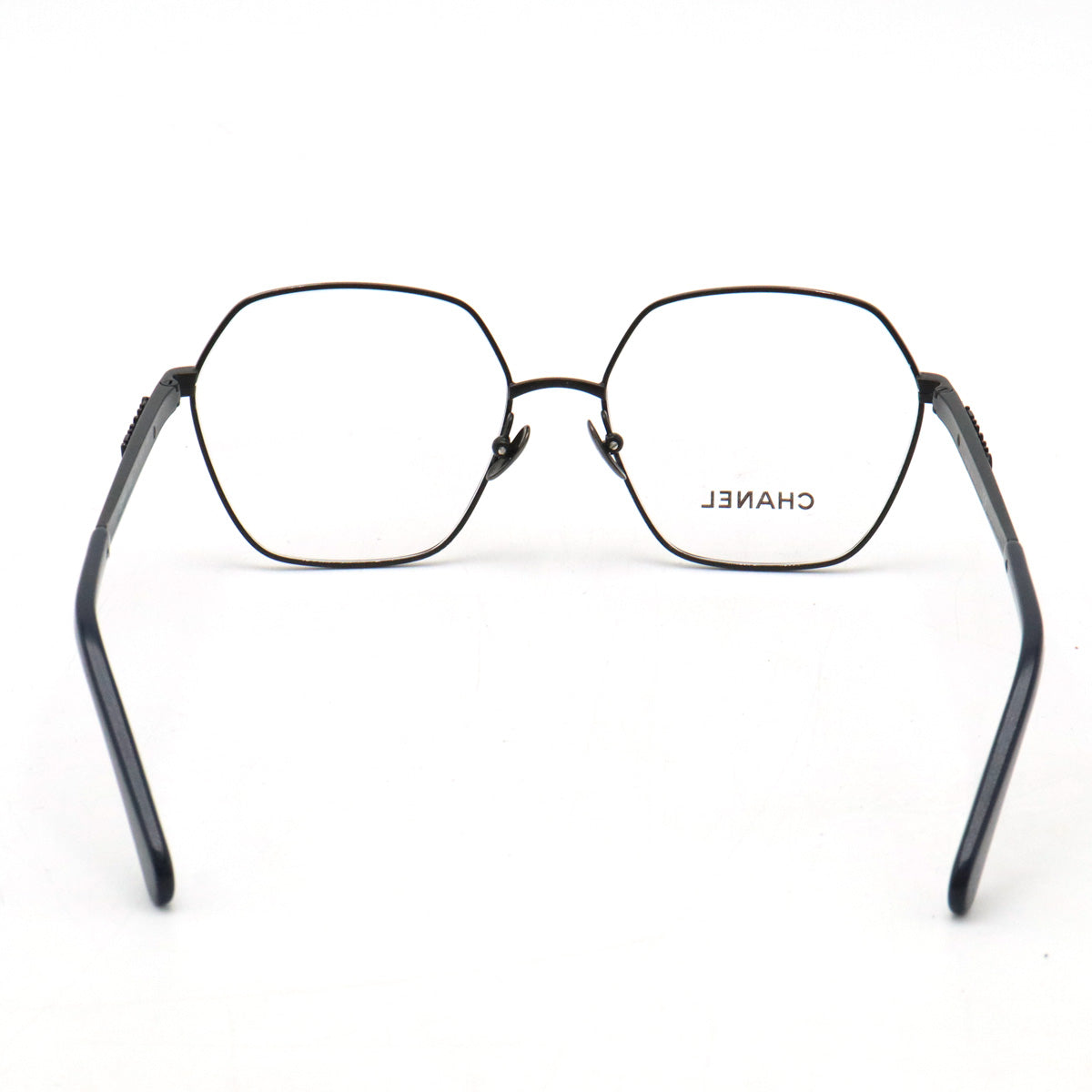 Chanel Eyeglasses Hexagon Frame Black Dark Navy 2204 in Pristine Condition