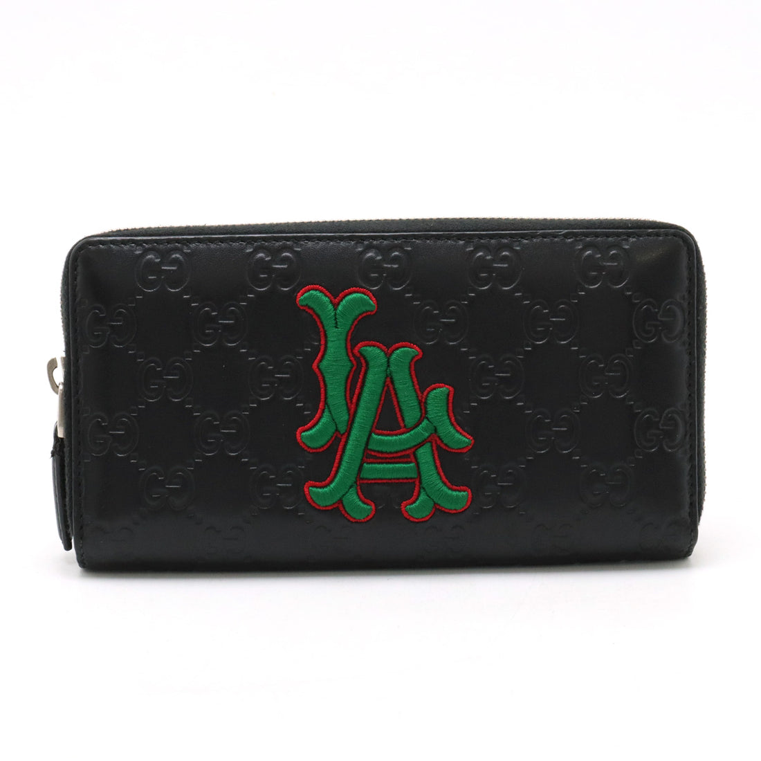 Gucci Shima Leather LA Angels MLB Collaboration Zip-Around Wallet 547791