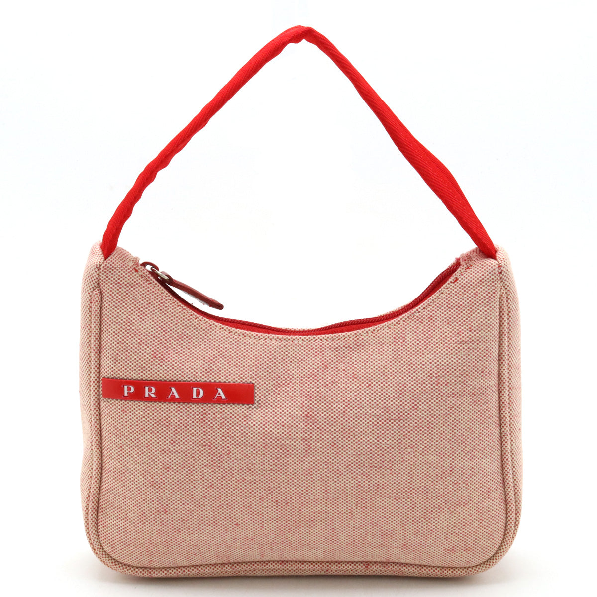 Prada Canvas/Nylon Accessory Pouch Handbag MV515 in Great Condition