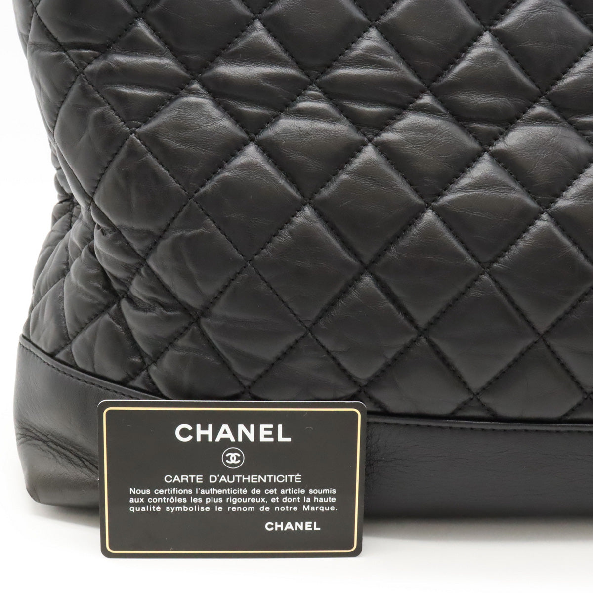 Chanel Leather Coco Mark Matelasse Portobello Tote