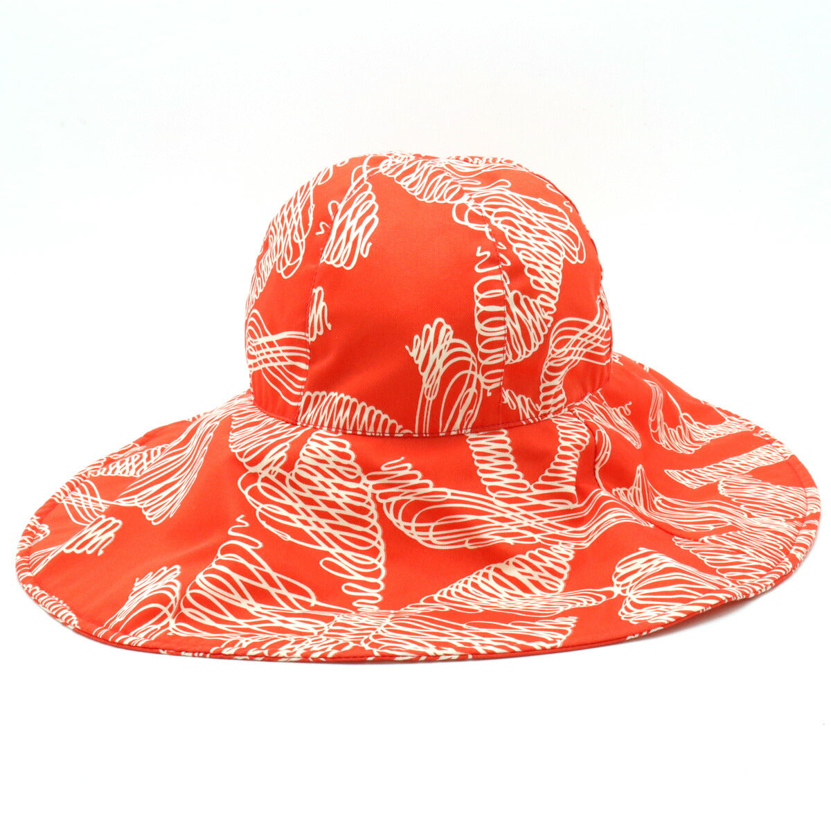 Chanel Coco Mark Hat Vermilion White