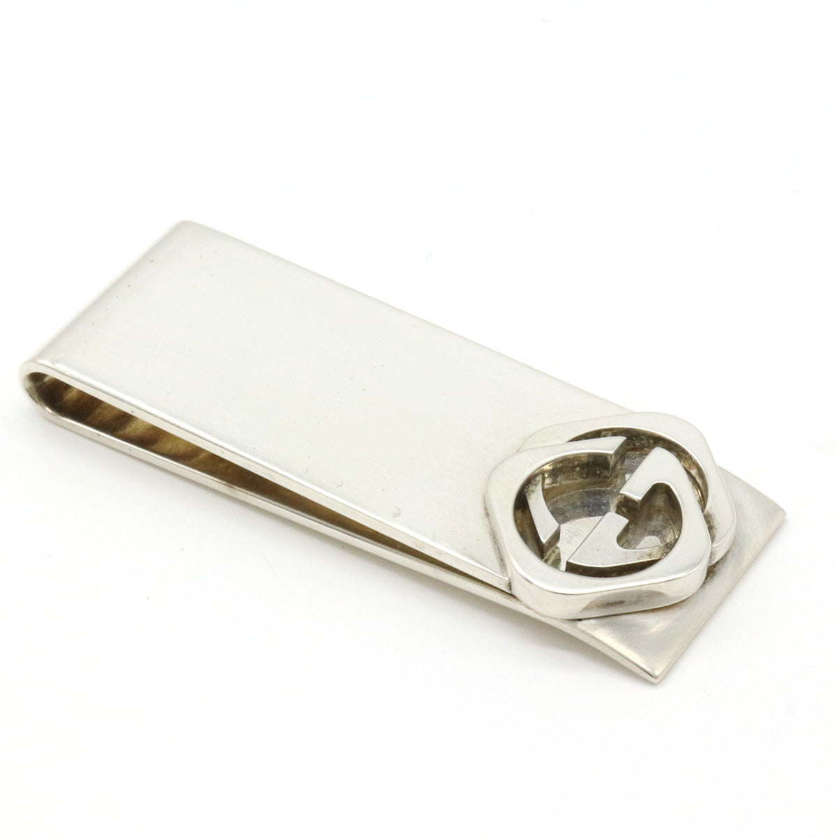 Gucci Double G Money Clip Silver 228128 in Great Condition