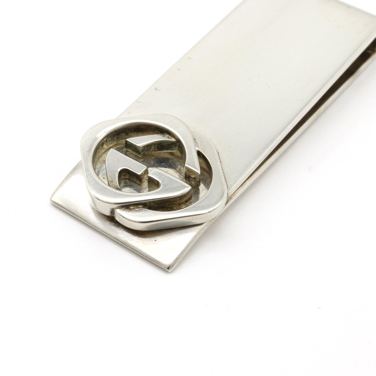 Gucci Double G Money Clip Silver 228128 in Great Condition