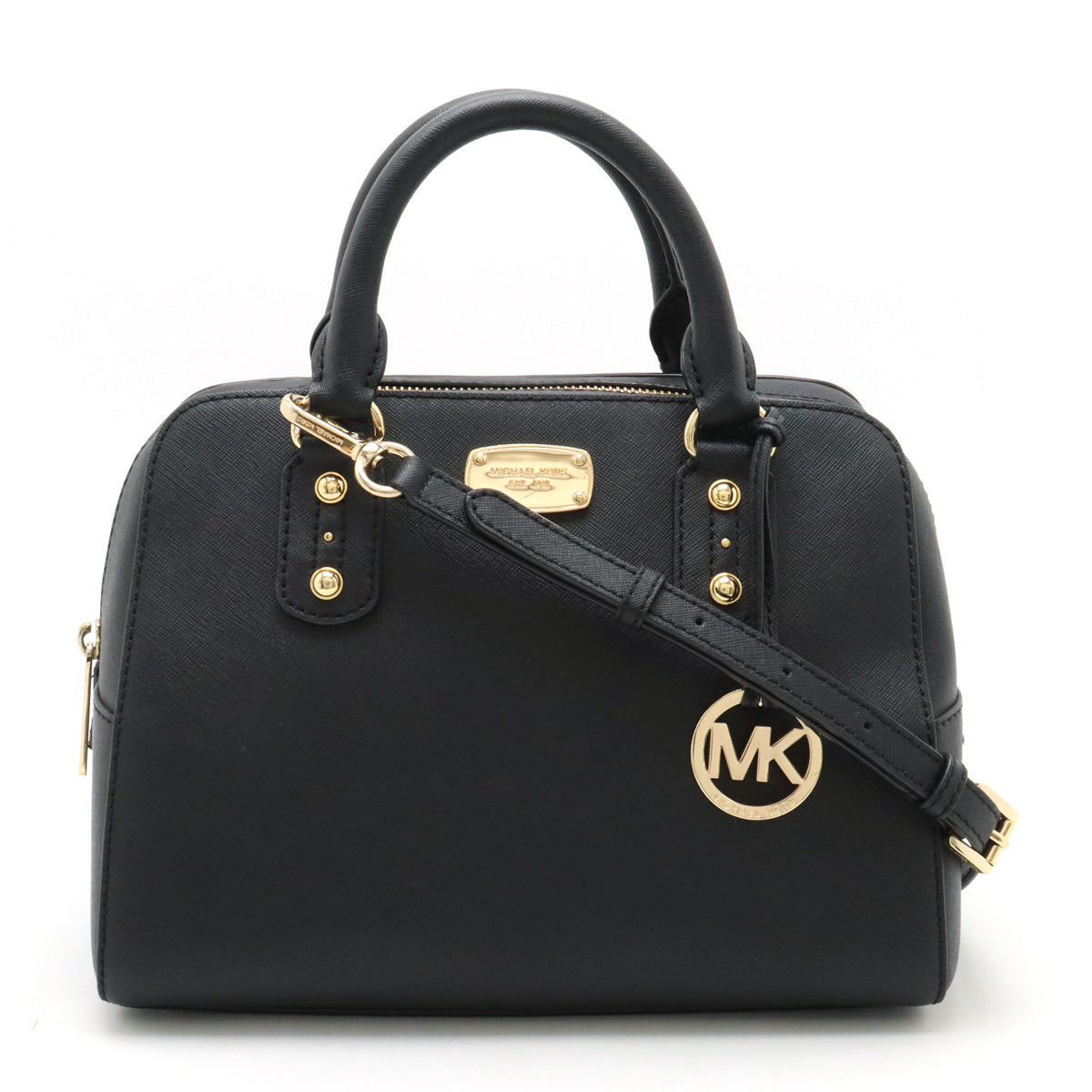 Michael Kors Leather 2WAY Handbag Black