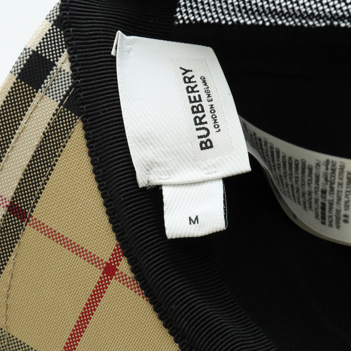 Burberry Check Mesh Nylon Baseball Cap in Pristine Condition