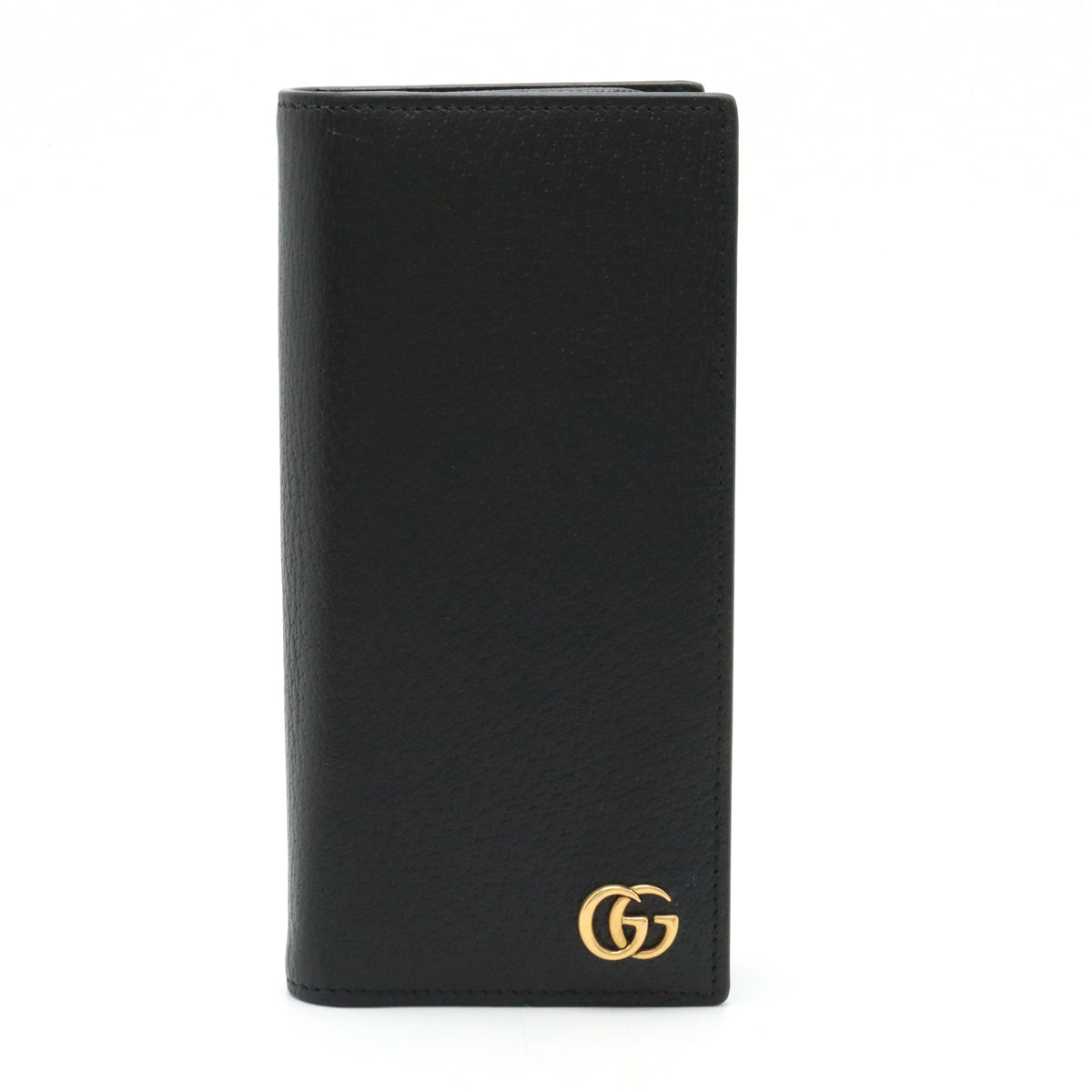 Gucci GG Marmont Leather Long Wallet Black 428740 in Great Condition