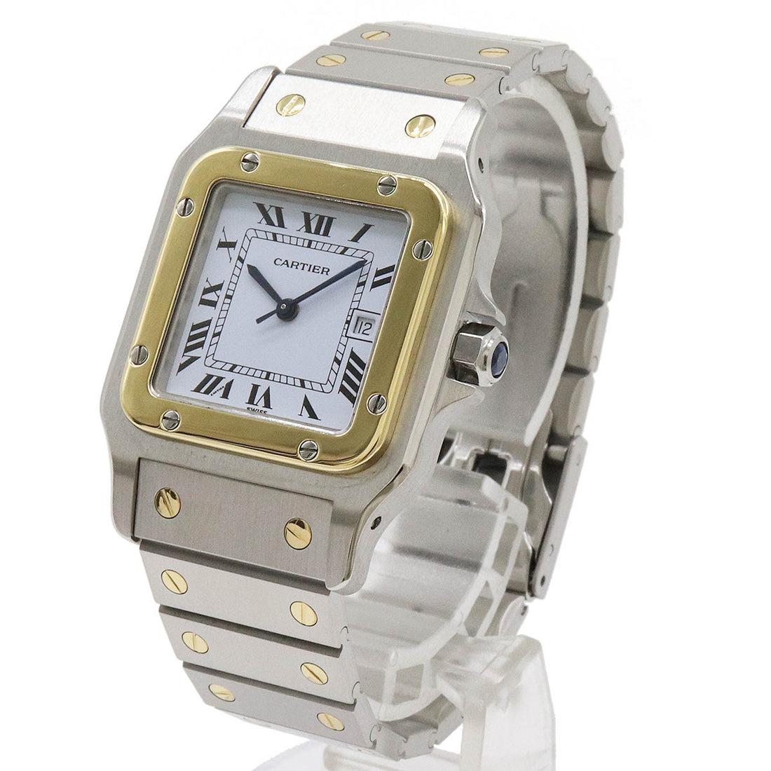 Cartier Santos Galbee LM Date SS K18YG Automatic Watch W20011C4