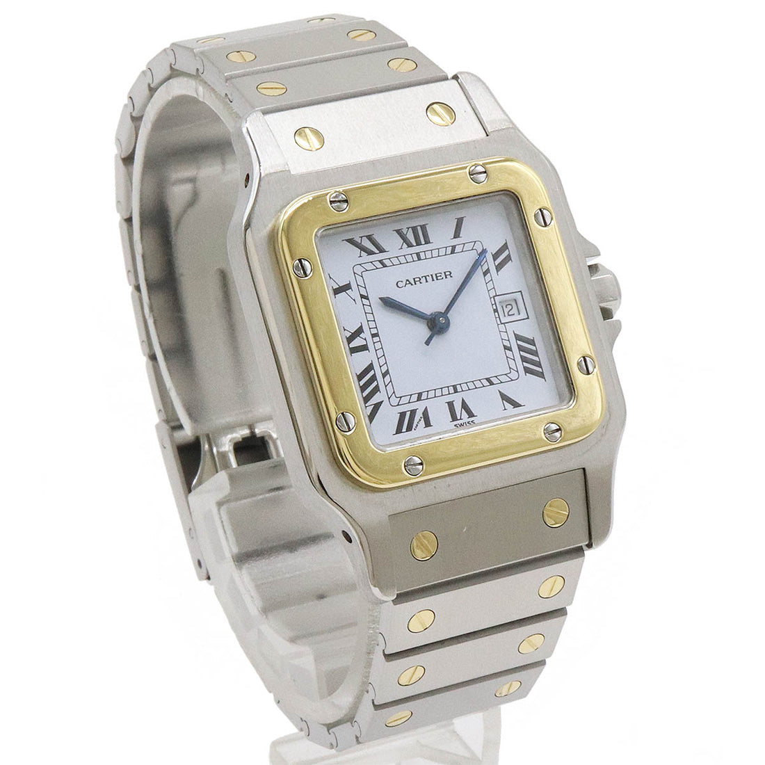 Cartier Santos Galbee LM Date SS K18YG Automatic Watch W20011C4