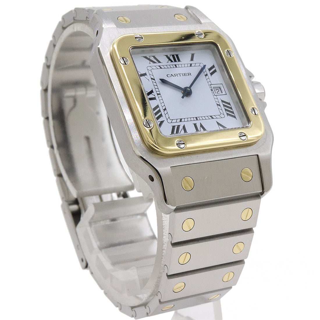 Cartier Santos Galbee LM Date SS K18YG Automatic Watch W20011C4