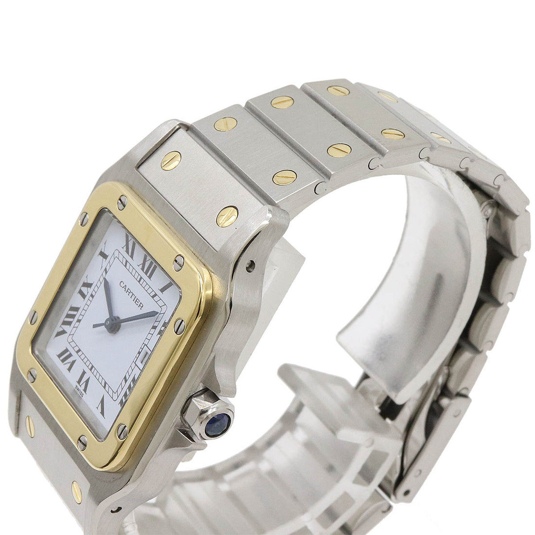 Cartier Santos Galbee LM Date SS K18YG Automatic Watch W20011C4