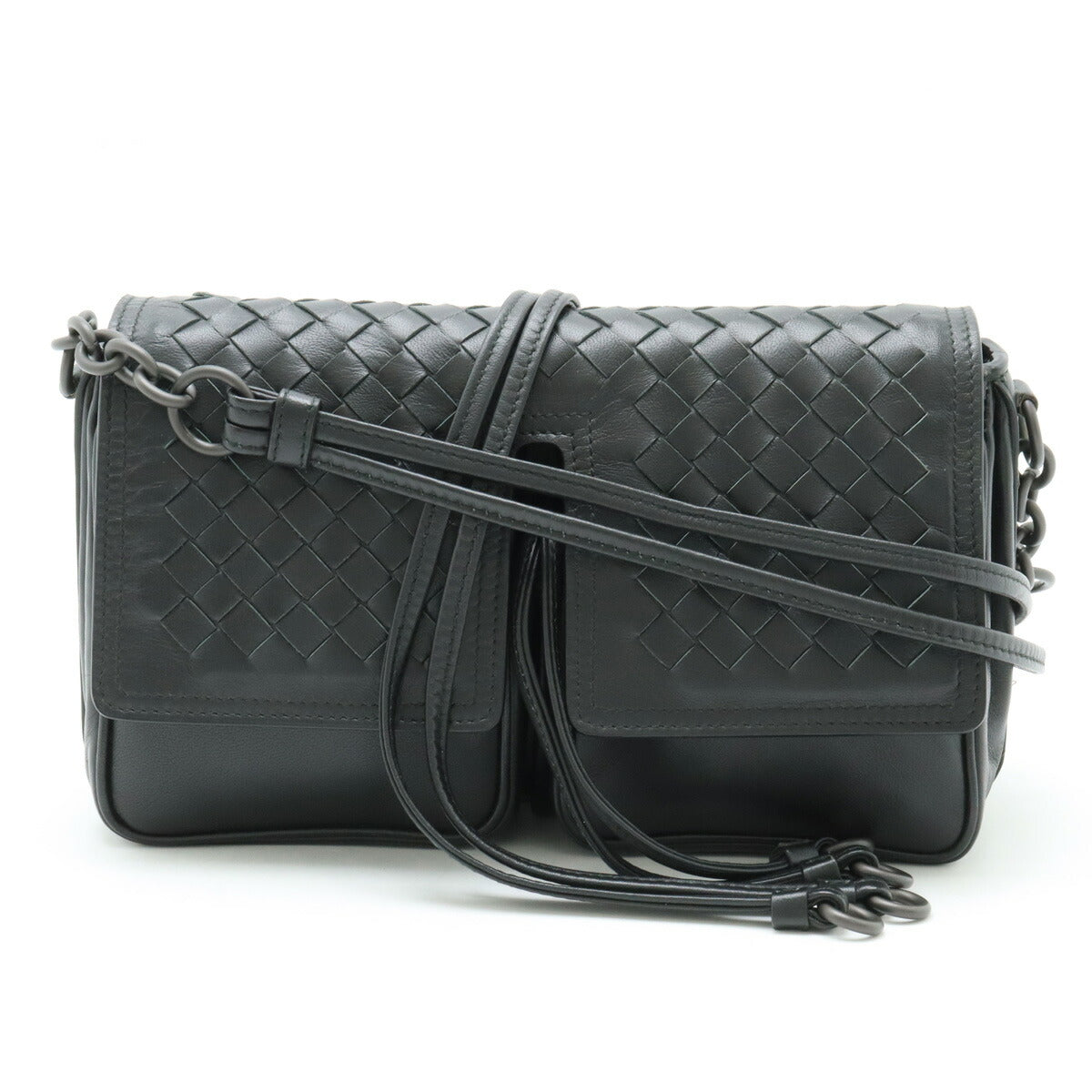 Bottega Veneta Leather Intrecciato Shoulder Bag