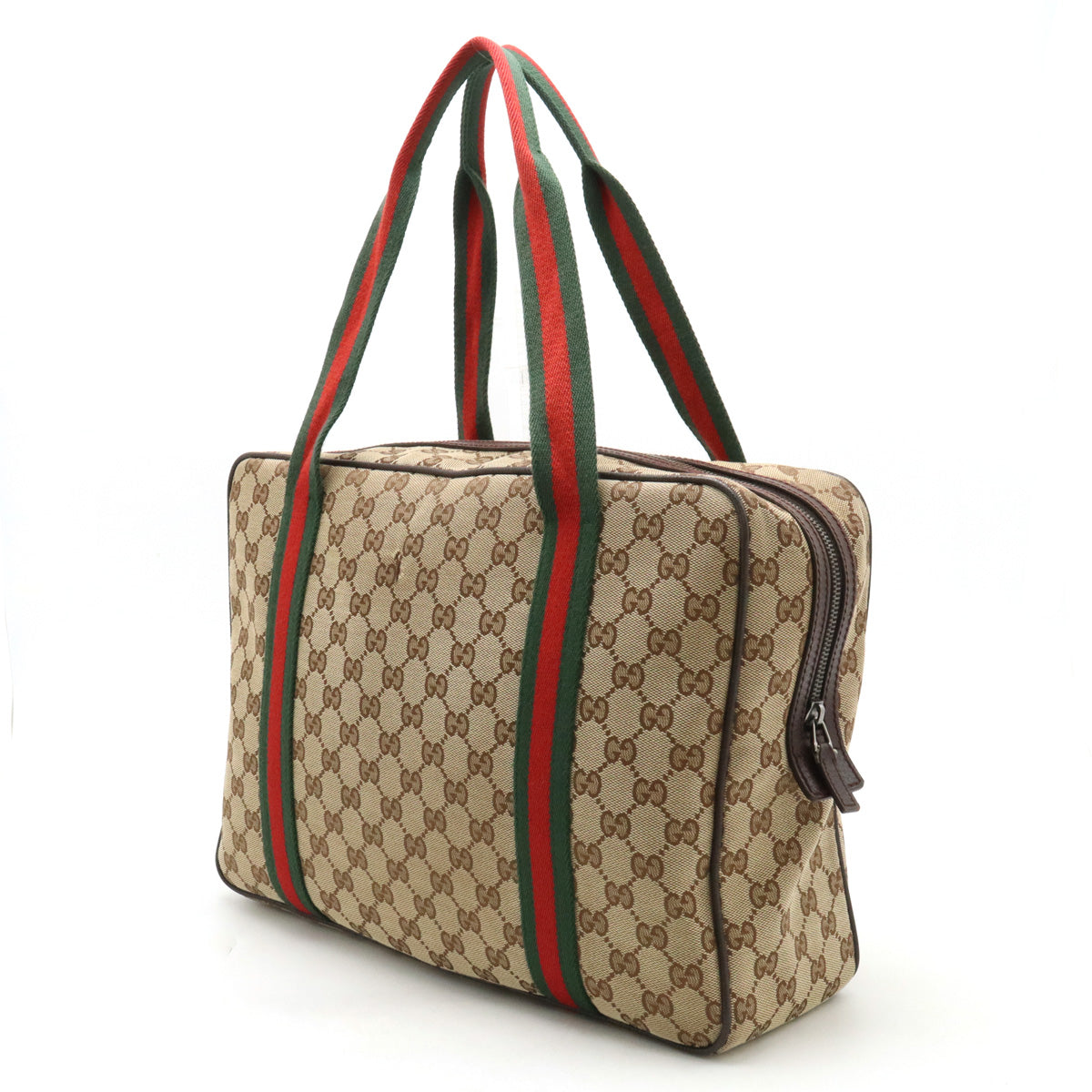 Gucci GG Canvas Sherry Line Tote Bag 189753 in Great Condition