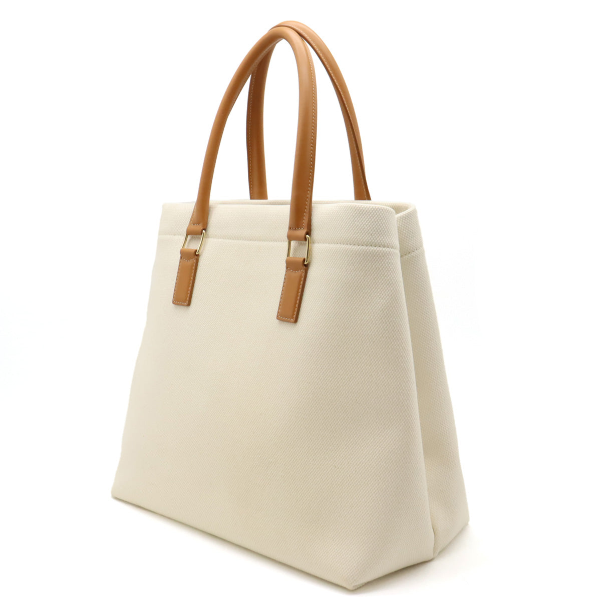 Celine Canvas Leather Horizontal Cabas Tote