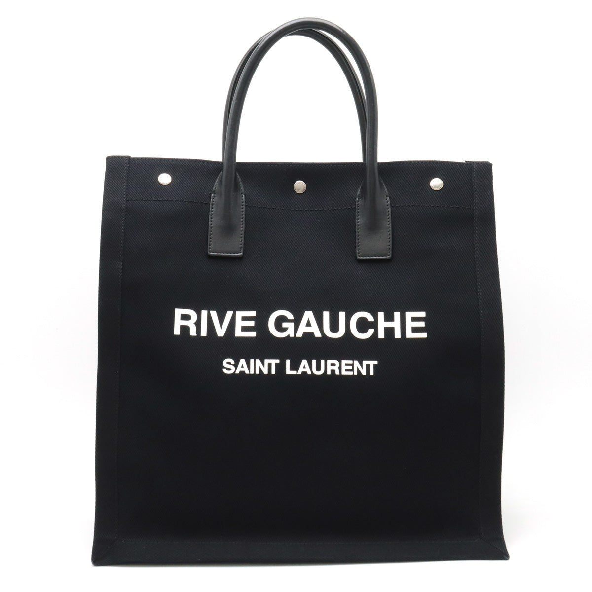 Yves Saint Laurent RIVE GAUCHE Canvas/Leather Tote Bag 631382 in Great Condition