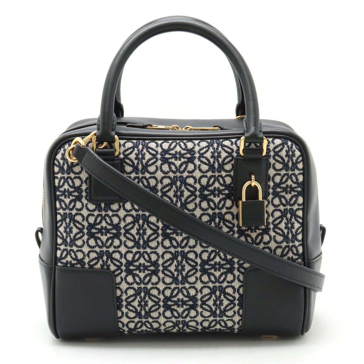 Loewe Anagram Jacquard Leather Square Bag